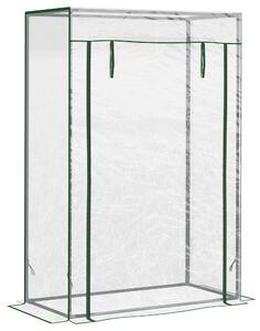 Outsunny Greenhouse with Steel Frame, PVC Cover, Roll-up Door for Outdoor, Backyard, Balcony, Garden, 100 x 50 x 150cm, Transparent Aosom UK