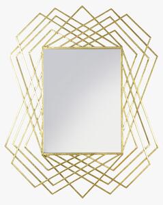 Magnus Rectangle Wall Mirror in Gold