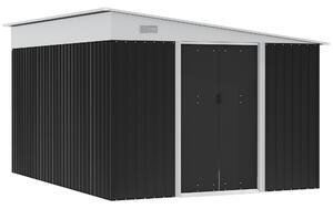 Outsunny Outdoor Garden Metal Storage Shed - Black