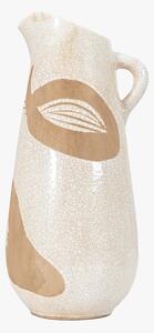 Henri Jug in White & Brown