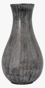 Farley Fluted Vase in Antique Grey - Small