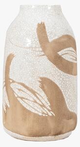Henri Vase in White & Brown - Small
