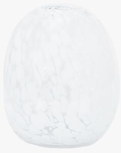 Mara Vase in Clear White Speckle - Small