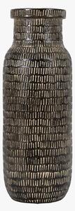 Score Tall Vase in Black