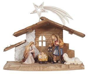 Nativity Sets HE with 4 figurines and a Tyrolean stable with a star