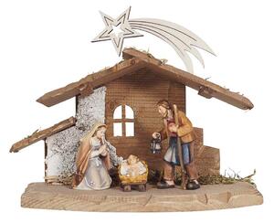 Nativity Sets HE with 3 figurines and a Tyrolean stable with a star