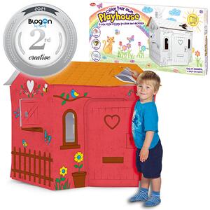 One For Fun Colour Your Own Cardboard Playhouse