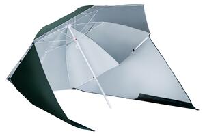 Outsunny All-Weather Beach Umbrella Shelteneer-Green Aosom UK