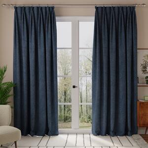 Linda Barker Petal Made to Measure Curtain Deep Blue