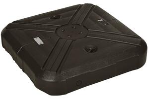 Outsunny Cantilever Parasol Base, Fillable Weights with Steel Cross Base and Wheels, 19.5kg Sand or 17kg Water, Coffee Aosom UK
