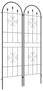Outsunny Metal Trellis Set of 2, Garden Trellis for Climbing Plants Support Frames, Arrow Design