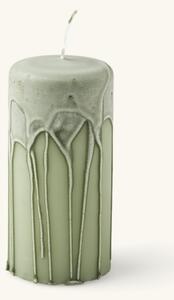 Pillar candle - Paraffin. Ø5.8 x 12 cm. 39 hours. - Dusty Green - Søstrene Grene