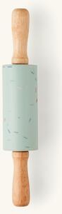 Mini rolling pin - Silicone/polypropylene/rubber wood. Ø4 x 23 cm. - Dusty Green - Søstrene Grene