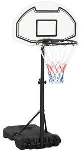 HOMCOM Basketball Stand 94-123cm Basket Height Adjustable Hoop For Kids Adults Suitable for Pool Side