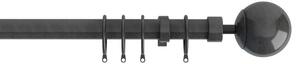22-25mm Finesse Ball Pole Extendable Curtain Pole Gunmetal