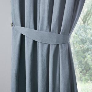 Fusion Dijon Pair of Tieback Blue