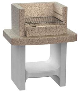Concrete Charcoal BBQ Stand with Shelf
