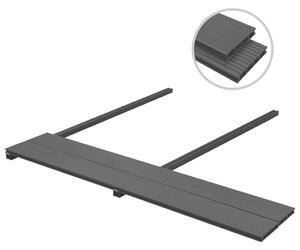 WPC Decking Boards with Accessories 40 m² 2.2 m Anthracite