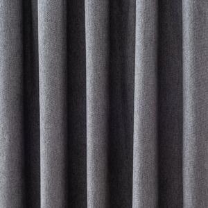 Luna Brushed Blackout Pencil Pleat Curtains