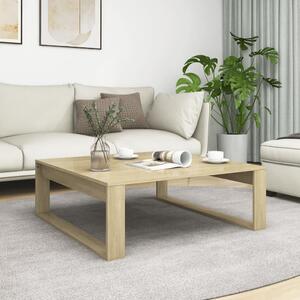 Coffee Table Sonoma Oak 100x100x35 cm Engineered Wood