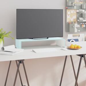 TV Stand/Monitor Riser Glass Green 60x25x11 cm