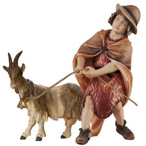 Goatherd pulling a goat - Folk