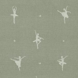 ANTE DECOR Ballerinas Printed Cotton Fabric Mint