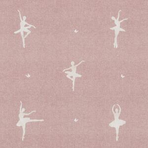 ANTE DECOR Ballerinas Printed Cotton Fabric Bubblegum