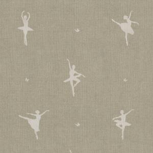 ANTE DECOR Ballerinas Printed Cotton Fabric Toasted Marshmallow