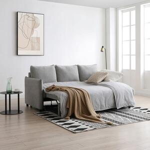 Lucie Grey Boucle Corner Sofa Bed