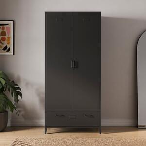 Helga Metal Double Wardrobe