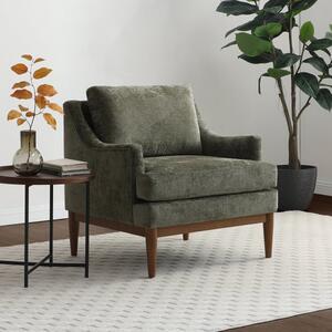 Zella Olive Chenille Occasional Chair