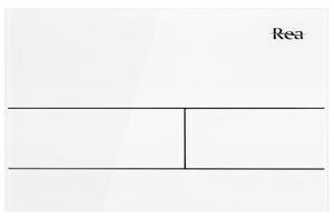 Toilet Flush Button K011A-Q Rea T White Glass