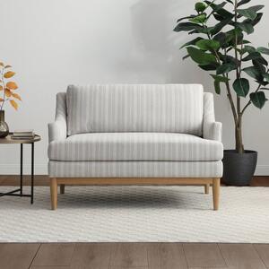 Zella Natural Striped Chenille 2 Seater Sofa