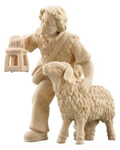 Boy with sheep and lantern for Nativity scene - Alpine