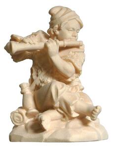 Boy sitting with flute for Nativity scene - Alpine