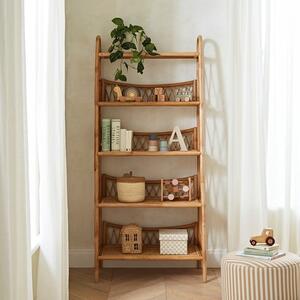 CuddleCo Aria 5 Shelf Rattan Bookcase