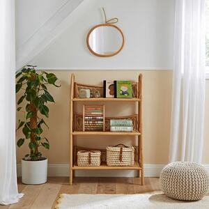 CuddleCo Aria 3 Shelf Rattan Bookcase