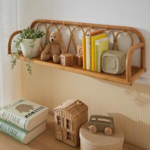 CuddleCo Aria Large Rattan Wall Shelf