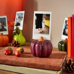 Pumpkin Ceramic Photo Holder