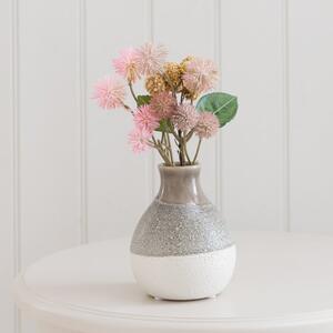 Artificial Chestnut Arrangement in Glazed Ceramic Vase