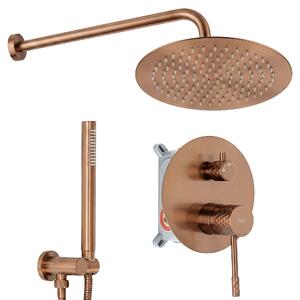 Shower system Rea Lungo Diamond Brush Copper + BOX
