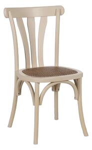 Dining Chair Cream Natural Rattan Elm wood 48 x 47 x 88,5 cm