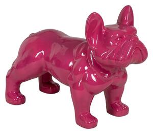 Decorative Figure Fuchsia Dog 88 x 38 x 63 cm