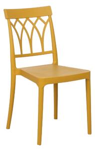 Dining Chair Yellow 42 x 54 x 83 cm