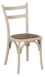 Dining Chair Cream Natural Rattan Elm wood 45 x 54 x 88,5 cm