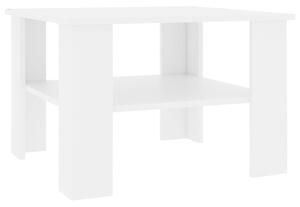 Coffee Table White 60x60x42 cm Engineered Wood