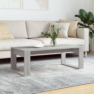 Coffee Table Grey Sonoma 102x50x35 cm Engineered Wood