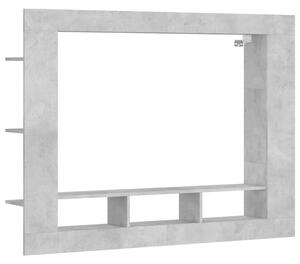 TV Cabinet Concrete Grey 152x22x113 cm Engineered Wood