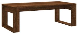 Coffee Table Brown Oak 102x50x35 cm Engineered Wood